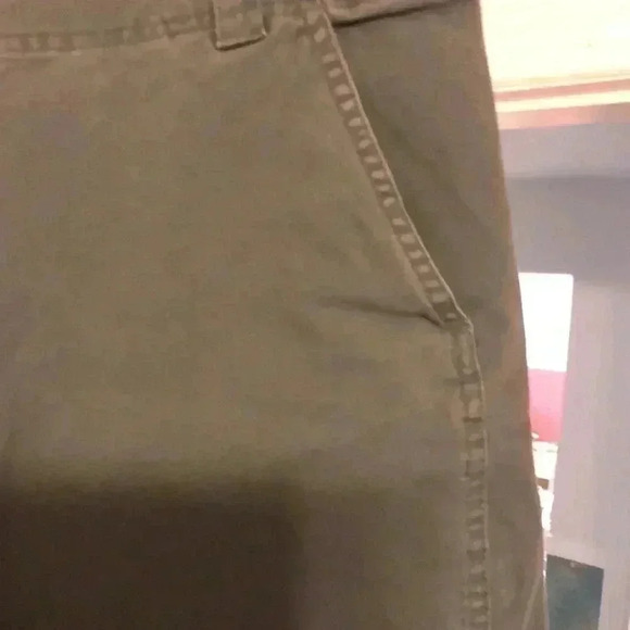 L.L.Bean green cotton/spandex pants.  Size 12 - Picture 3 of 8